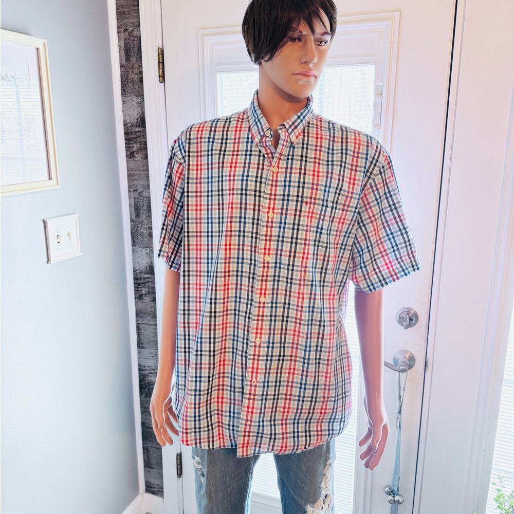 Men's‎ Izod Plaid Shirt SZ XL